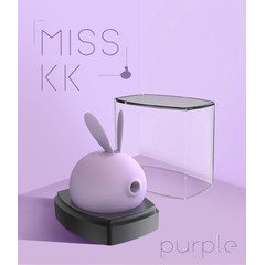  Фиолетовый вакуумный стимулятор клитора Miss KK 