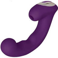  Фиолетовый клиторальный стимулятор с функцией вибратора Amante 17,8 см 