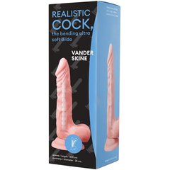  Телесный фаллоимитатор Vander Realistic Cock Bending Ultra Soft Dildo 7.1 15,5 см 