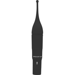  Черный клиторальный вибромассажер Clitoral Tickler 16,2 см 