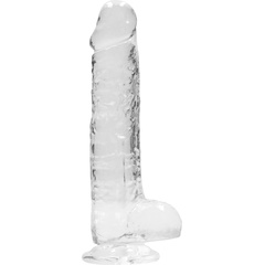  Прозрачный фаллоимитатор Realrock Crystal Clear 8 inch 21 см 