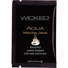  Лубрикант со вкусом кофе мокко Wicked Aqua Mocha Java 3 мл 