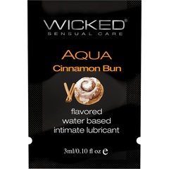  Лубрикант Wicked Aqua Cinnamon Bun с ароматом булочки с корицей 3 мл 