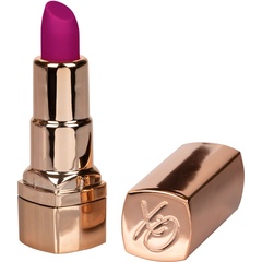 Золотистый вибратор-помада с пурпурным мягким кончиком Hide Play Rechargeable Lipstick 