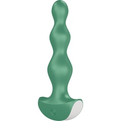 Зеленая анальная пробка с вибрацией Lolli Plug 2 14 см 