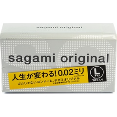  Презервативы Sagami Original 0.02 L-size увеличенного размера 10 шт 
