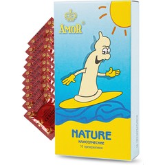  Классические презервативы AMOR Nature Яркая линия 10 шт 