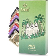  Микс-набор презервативов AMOR Mix Яркая линия 10 шт 