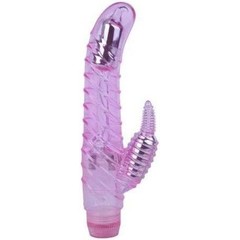  Розовый вибростимулятор-кролик Curve Seduction 18,5 см 