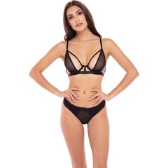  Пикантный полупрозрачный комплект белья 