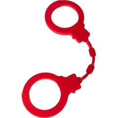  Красные силиконовые наручники Штучки-дрючки 