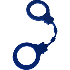  Синие силиконовые наручники Штучки-дрючки 