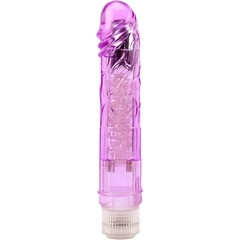  Фиолетовый вибратор Glitters Boy 26,5 см 