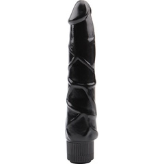  Черный вибратор-реалистик Ignite Vibrating Cock 21,5 см 