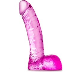  Ярко-розовый фаллоимитатор Ding Dong 14 см 
