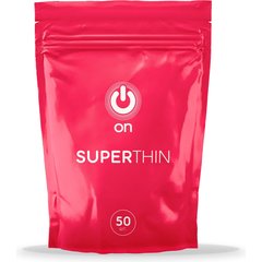  Ультратонкие презервативы ON Super Thin 50 шт 