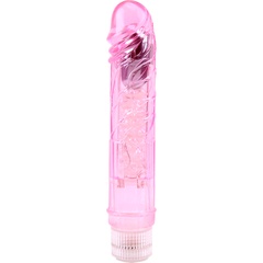  Розовый вибратор Glitters Boy 26,5 см 