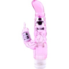  Розовый вибратор-кролик My Dual Pleasure 21 см 