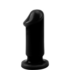  Черный анальный фаллоимитатор Evil Dildo Plug S 9 см 