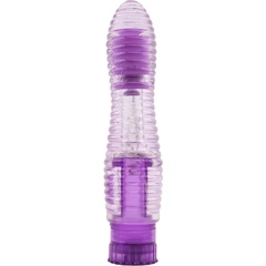 Фиолетовый вибратор с рёбрышками Lines Exciter 16,2 см 