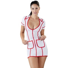  Сексуальное платье медсестры на молнии 
