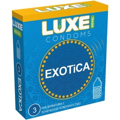  Текстурированные презервативы LUXE Royal Exotica 3 шт 