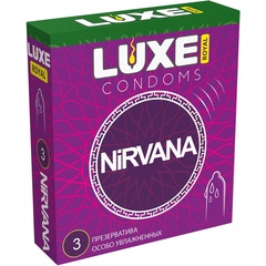  Презервативы с увеличенным количеством смазки LUXE Royal Nirvana 3 шт 