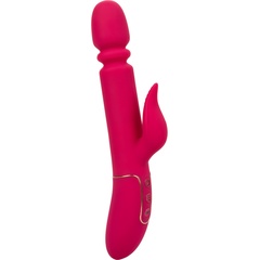  Ярко-розовый вибратор с поступательными движениями Shameless Slim Charmer 22,75 см 