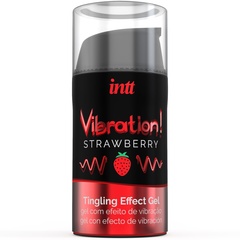  Жидкий интимный гель с эффектом вибрации Vibration! Strawberry 15 мл 