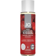  Лубрикант на водной основе с ароматом клубники JO Flavored Strawberry Kisses 60 мл 