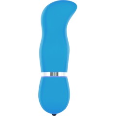  Синий вибромассажер с загнутой головкой FUNKY VIBELICIOUS G SPOT 12 см 