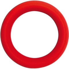  Красное эрекционное кольцо на пенис POWER PENISRING LARGE 