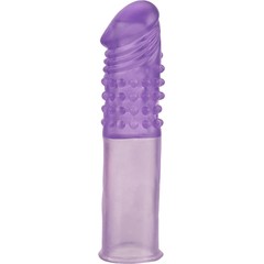  Фиолетовая насадка-удлинитель Mega Stretch Penis Extension 16,5 см 