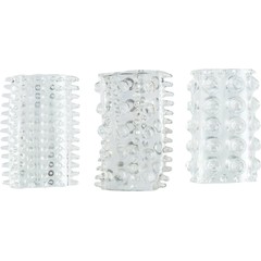  Набор из 3 прозрачных насадок Senso Rings 