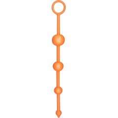  Оранжевая анальная цепочка FUNKY BUTT BEADS 