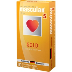  Презервативы Masculan Ultra 5 Gold с ароматом ванили 10 шт 