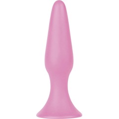  Розовая анальная пробка Silky Buttplug Big 16 см 