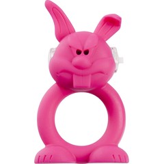  Розовое виброкольцо на пенис Rude Rabbit 