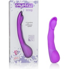  Фиолетовый вибромассажер Impress Scoop 12 см 