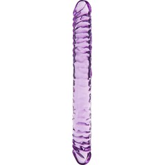  Фиолетовый двухголовый фаллоимитатор TWICE AS NICE 29 см 