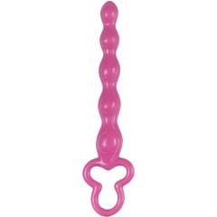  Розовая анальная цепочка Clover Anal Rod 18 см 