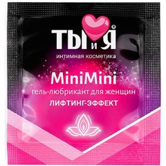  Женский сужающий гель-лубрикант MiniMini в одноразовой упаковке 4 гр 