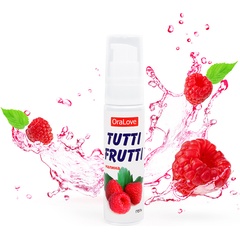  Гель-смазка Tutti-frutti с малиновым вкусом 30 гр 