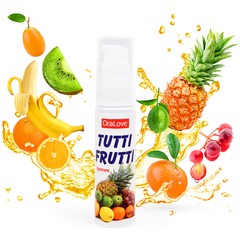  Гель-смазка Tutti-frutti со вкусом тропических фруктов 30 гр 