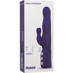  Фиолетовый хай-тек вибромассажер iVibe Select iRabbit 26 см 