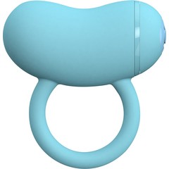  Голубое виброкольцо на пенис ENZO COUPLES RING 