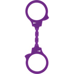  Фиолетовые эластичные наручники STRETCHY FUN CUFFS 