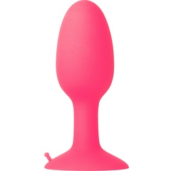  Розовая пробка POPO Pleasure со встроенным вовнутрь стальным шариком 10,5 см 