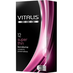  Ультратонкие презервативы VITALIS PREMIUM super thin 12 шт 