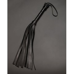  Чёрная кожаная плеть с 17 хвостами 40 см 